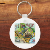 San Antonio TX Sleutelhanger (Voorkant)