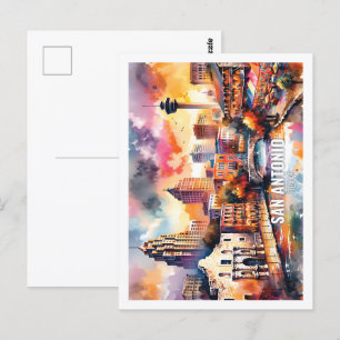 San Antonio Verenigde Staten Famous Place waterver Briefkaart