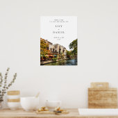 San Antonio Wedding Welcome Sign Poster (Keuken)