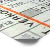 San Bernardino, CA  Map Poster (Hoek)