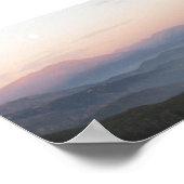 San Bernardino Mountain Moonrise Poster (Hoek)