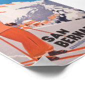 San Bernardino Zwitserland  skireizen Poster (Hoek)