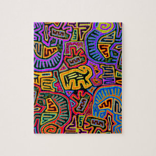 San Blas Eiland Mola Collage Legpuzzel