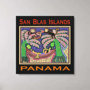 San Blas-eilanden Panama Mola Canvas Afdruk