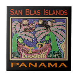 San Blas-eilanden Panama Mola Tegeltje