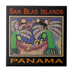 San Blas-eilanden Panama Mola Tegeltje
