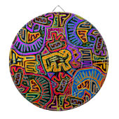 San Blas Island Mola Collage Dartbord (Voorkant)