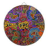 San Blas Island Mola Collage Dartbord (Voorkant)