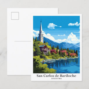 San Carlos de Bariloche Argentinië Kunstreizen Briefkaart