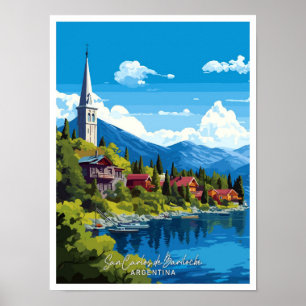 San Carlos de Bariloche Argentinië Reizen Poster