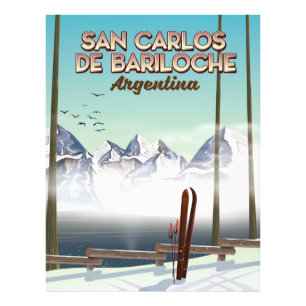 San Carlos de Bariloche Ski-reisposter Foto Afdruk
