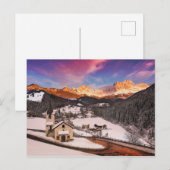 San Cipriano in de winter Briefkaart (Voorkant / Achterkant)