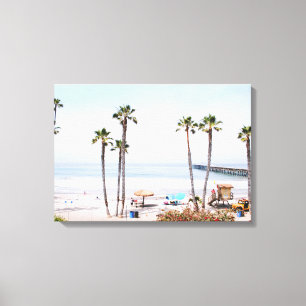 SAN CLEMENTE BEACH, CALIFORNIA, VS CANVAS AFDRUK