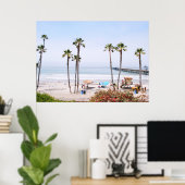 SAN CLEMENTE BEACH, CALIFORNIA, VS POSTER (Thuiskantoor)