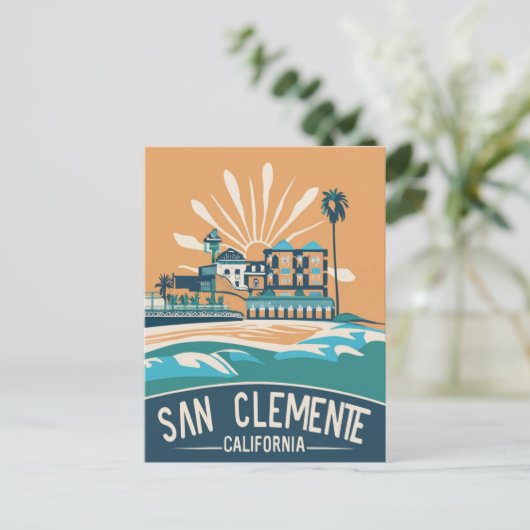 San Clemente Beach, Californië Briefkaart (Staand voorkant)
