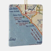 San Clemente CA  map Keramisch Ornament (Rechts)