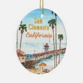 San Clemente California Ceramic Ornament (Rechts)