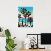 San Clemente California coastal view Poster (Thuiskantoor)