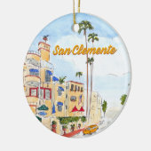 San Clemente California  Keramisch Ornament (Links)