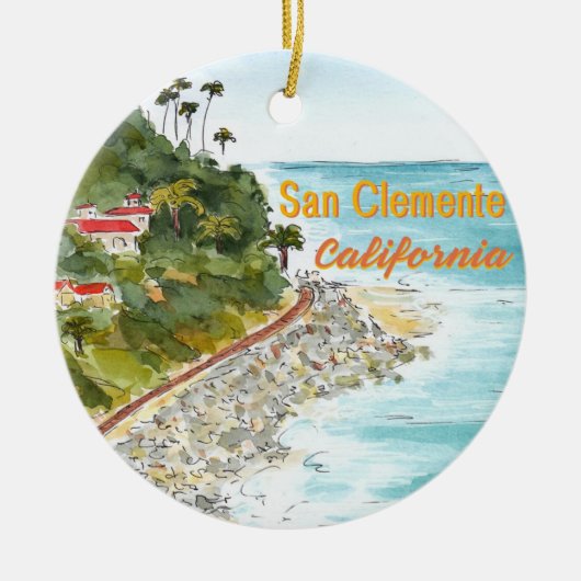 San Clemente California Ornament (Voorkant)