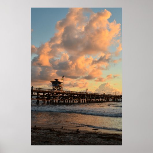 San Clemente California Pier Poster (Voorkant)