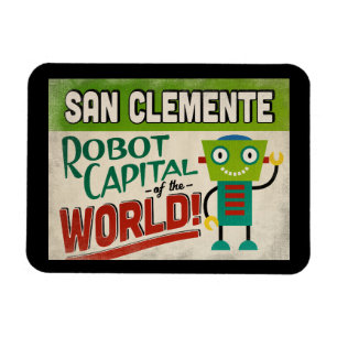 San Clemente California Robot - Funny Magneet