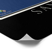 San Clemente Island California Satellite Map Poster (Hoek)