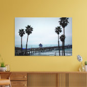 San Clemente Pier - 3 paneel Canvas Afdruk (Insitu (Woonkamer))