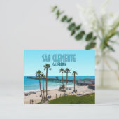 San Clemente Pier Beach California  Briefkaart (Staand voorkant)