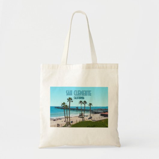 San Clemente Pier Beach California Tote Bag (Voorkant)