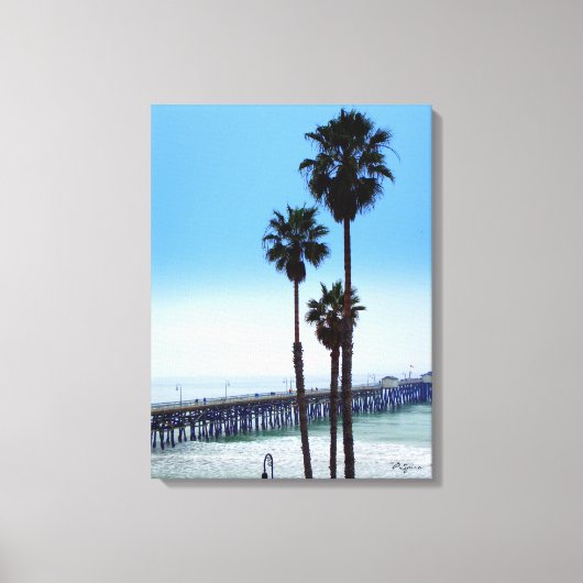 San Clemente Pier Canvas Afdruk (Voorkant)