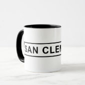San Clemente Sign Coffee Cup Mok (Voorkant links)