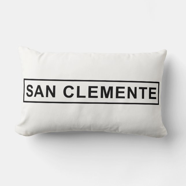 San Clemente Sign Pillow Kussen (Voorkant)