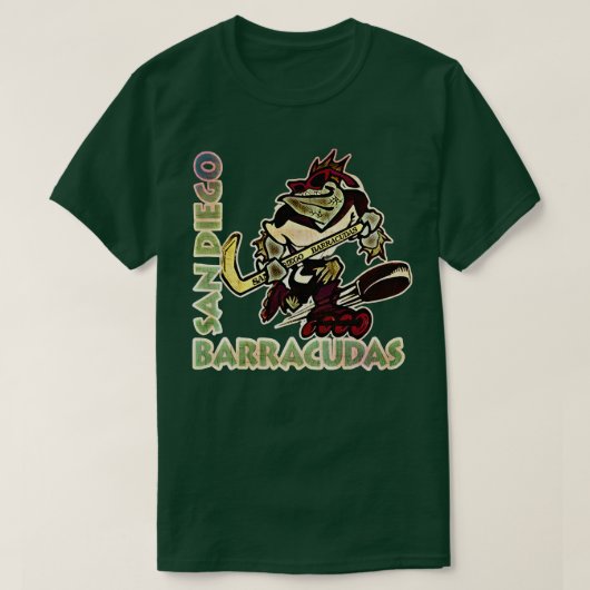 San Diego Barracudas Roller Hockey T-shirt (Design voorkant)