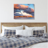 San Diego Bay City Skyline Canvas Afdruk (Insitu (Slaapkamer))