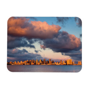 San Diego Bay Stadssilhouet Magneet