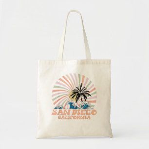 San Diego Beach California Surfing Retro S Tote Bag