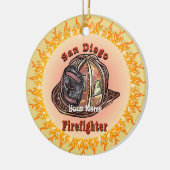 San Diego brandweerman ornament (Links)