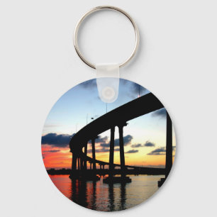 San Diego Bridge Sunset Sleutelhanger
