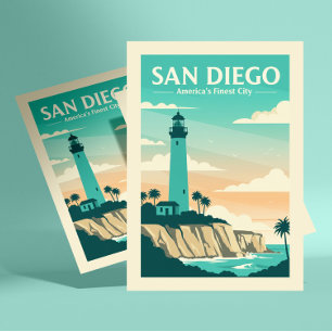 San Diego Briefkaart