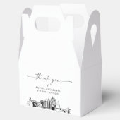 San Diego bruiloft gepersonaliseerde gunst box Bedankdoosjes (Geopend)