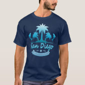 San Diego, CA Blue T-shirt (Voorkant)