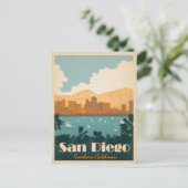 San Diego, CA Briefkaart (Staand voorkant)