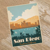 San Diego, CA Briefkaart