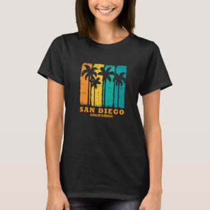 San Diego CA California retro surfer usa T-shirt