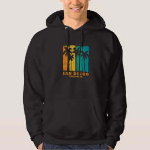 San Diego CA Californië retro vintage surfer usa Hoodie