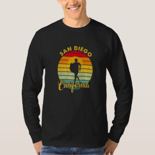 San Diego CA Californië retro vintage surfer usa T-shirt