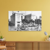 San Diego, CA City Uitzicht US Grant Hotel Canvas Afdruk (Insitu (Woonkamer))