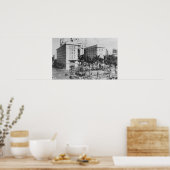 San Diego, CA City Uitzicht US Grant Hotel Poster (Keuken)