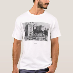 San Diego, CA City Uitzicht US Grant Hotel T-shirt